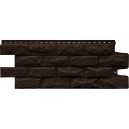 ГРАНД ЛАЙН Фасадная панель Grand Line Колотый камень Classic шоколадный