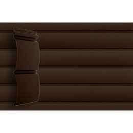 ГРАНД ЛАЙН Сайдинг Блок-хаус Grand Line Acryl темный дуб (3,0м)
