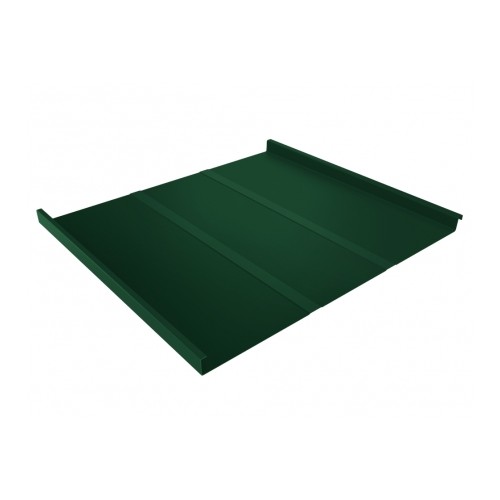 Фальц двойной стоячий Line 0,5 Satin с пленкой на замках RAL 6005 зеленый мох