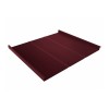 Фальц двойной стоячий Line 0,5 Satin с пленкой на замках RAL 3005 красное вино
