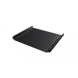 ГРАНД ЛАЙН Кликфальц Pro Gofr Grand Line 0,5 PurLite Matt с пленкой на замках RAL 9005 черный